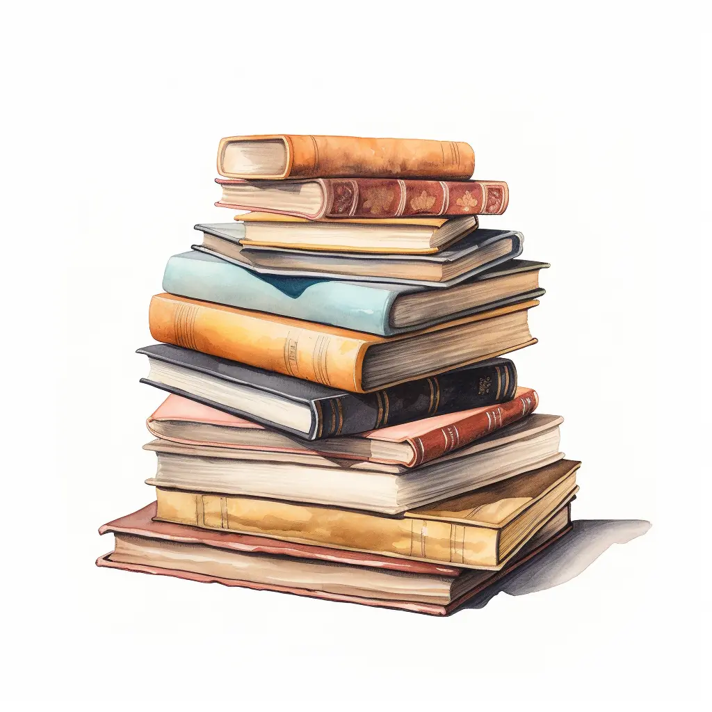 Eine Anordnung von Büchern in zarten Tönen Bücher auf weißem Untergrund in der Stadt fotografiert.